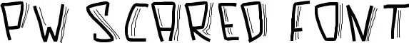PW Scared Font