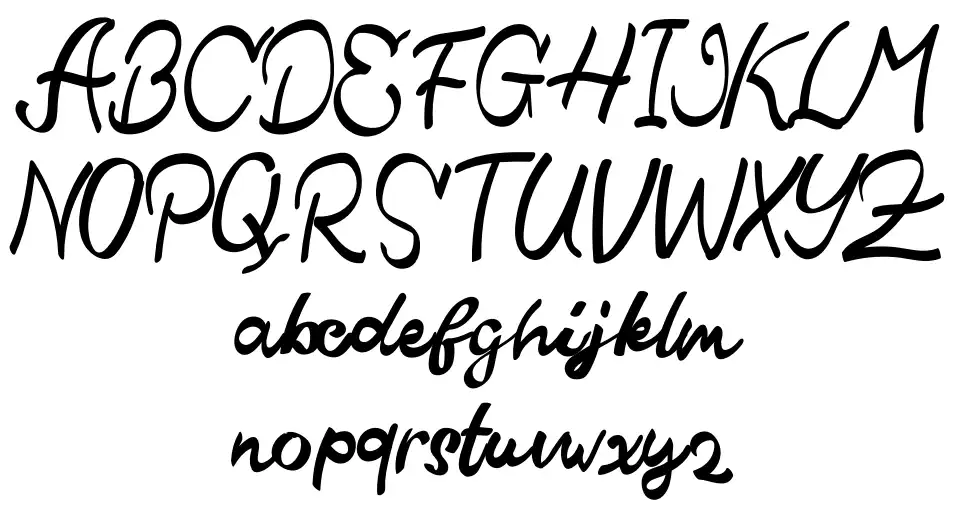 Qistis Blististfont specimens