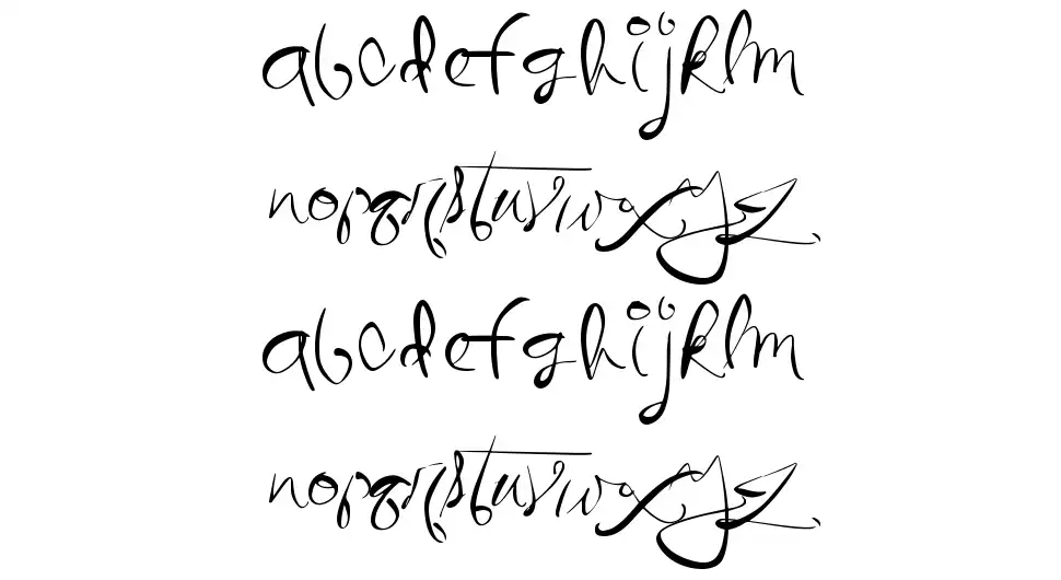 Quickly Writefont specimens