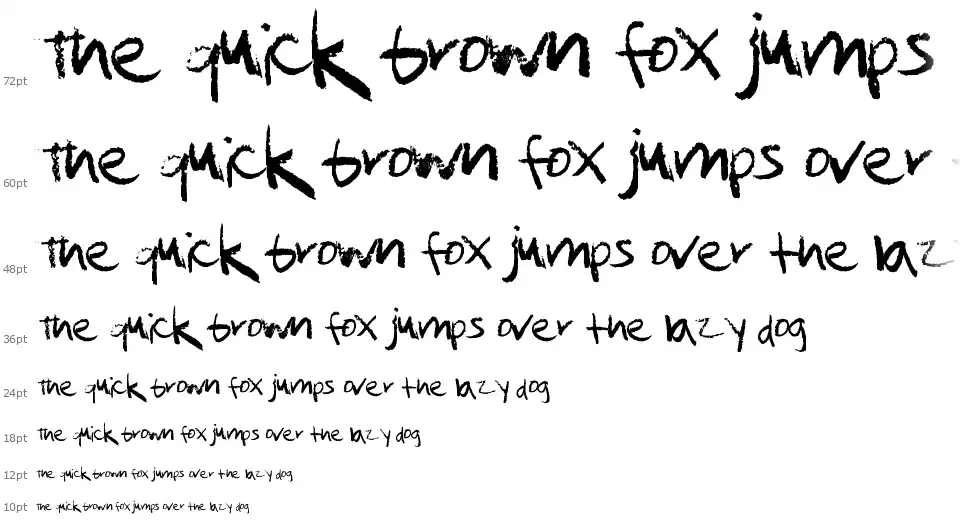 Quit Workfont waterfall