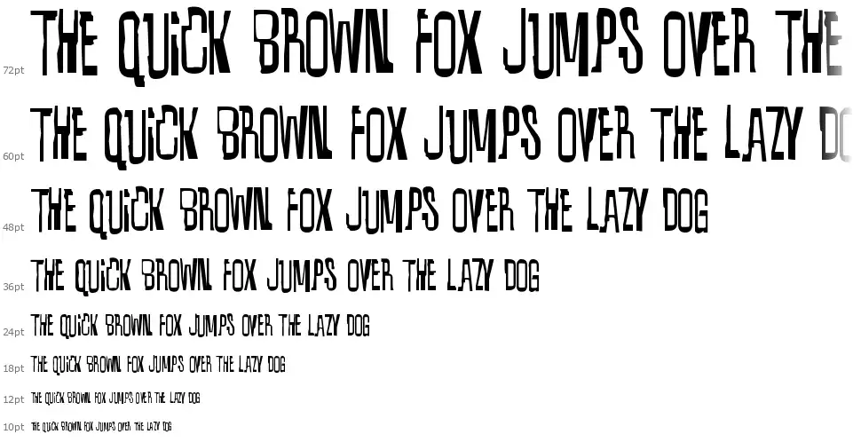 Quixotic-Regularfont waterfall