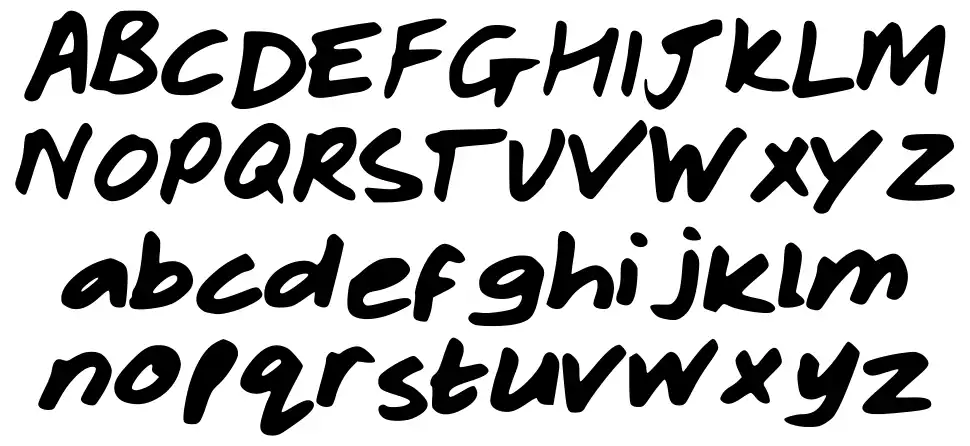 Rachelhandfont specimens