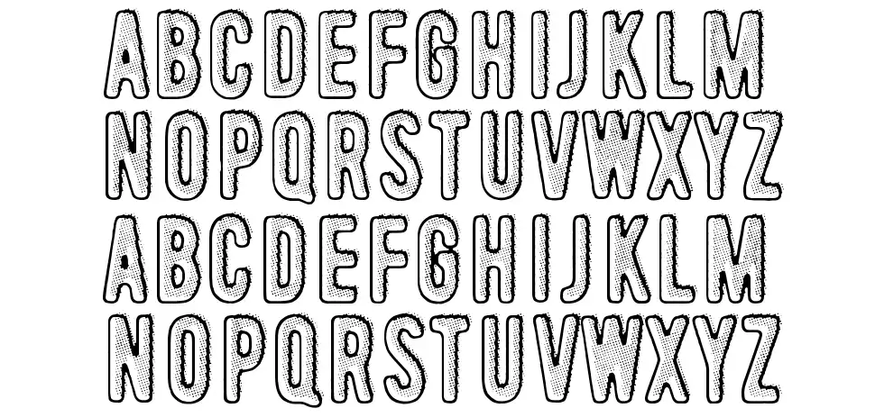 Radar Echoes, Unclear Atmospherfont specimens
