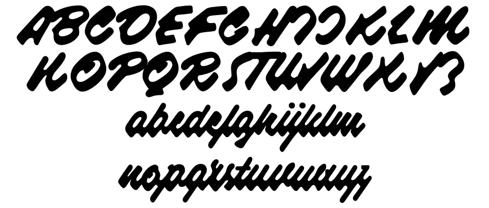 Raspberry Scriptfont specimens