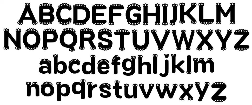 Reenginang Vzory písma Reenginangfont specimens