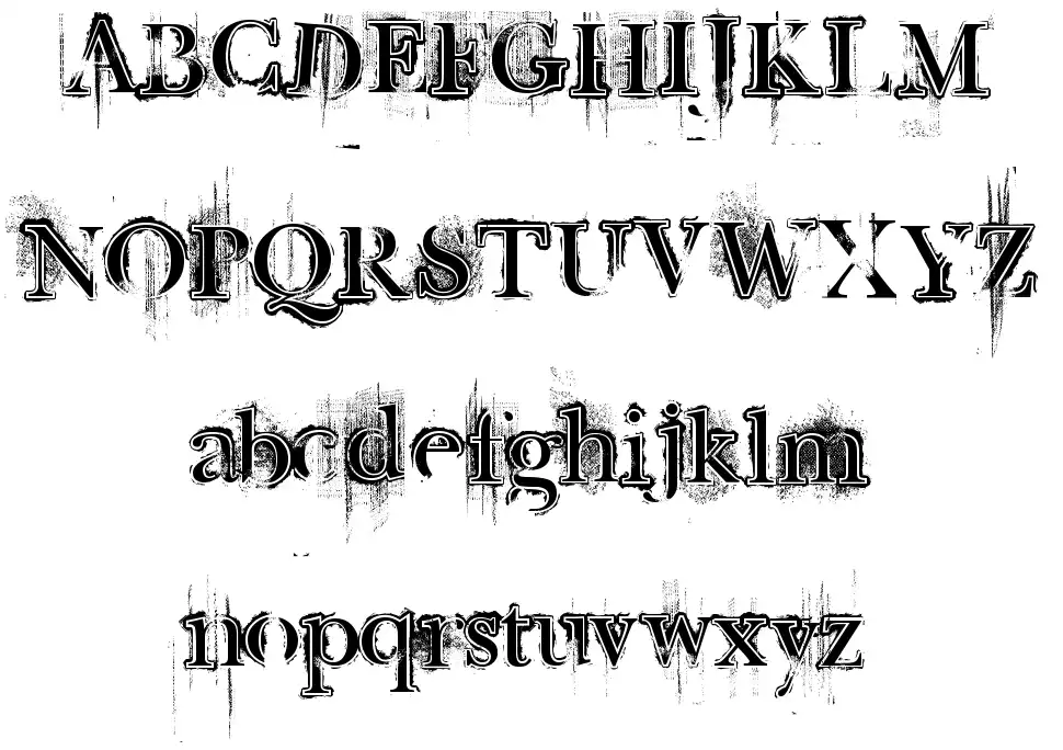 Retro Rock Posterfont specimens