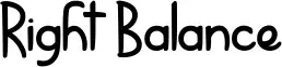 Right Balance