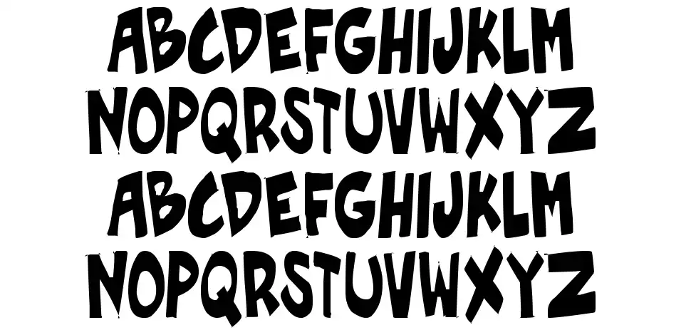 Roof Runners Activefont specimens