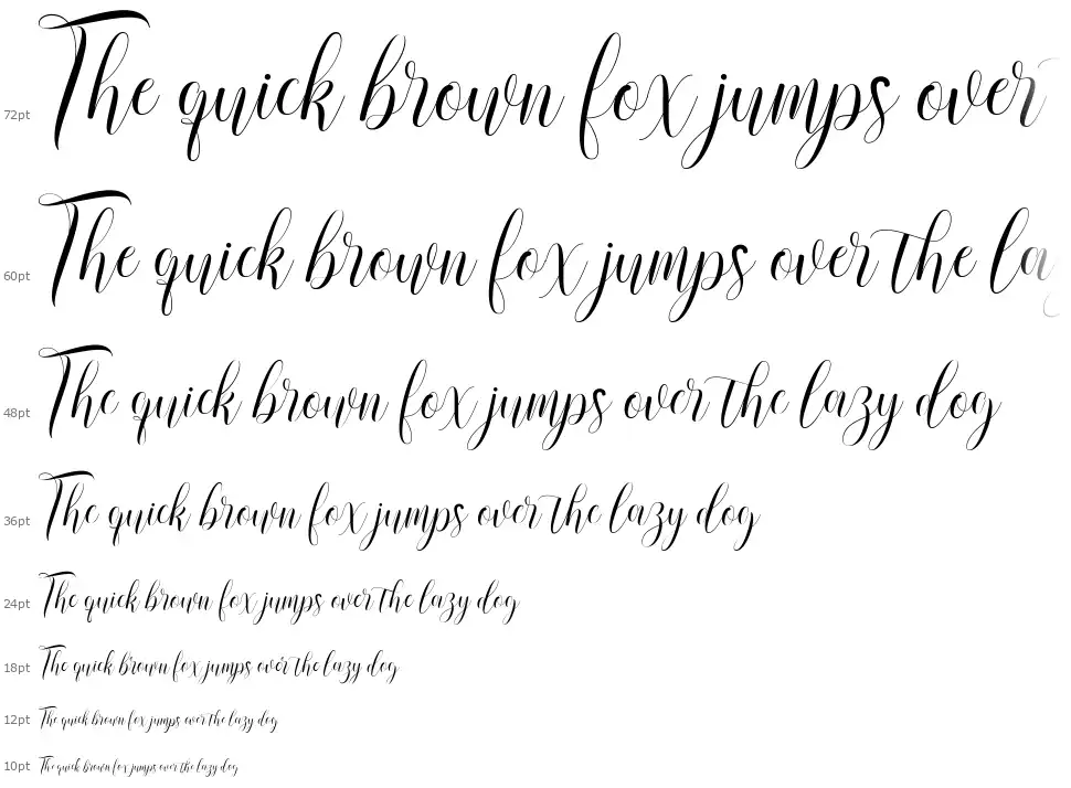Rusthina Scriptfont waterfall