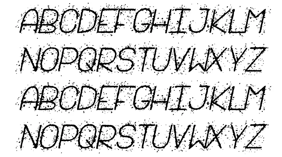 Salpicado STfont specimens