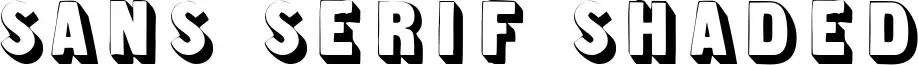 Sans Serif Shaded
