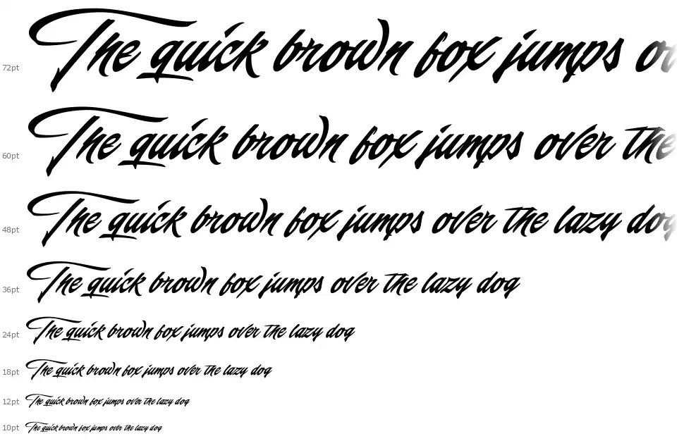 Scandinavia Brushfont waterfall