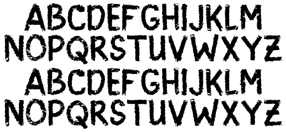 Scary Signfont specimens
