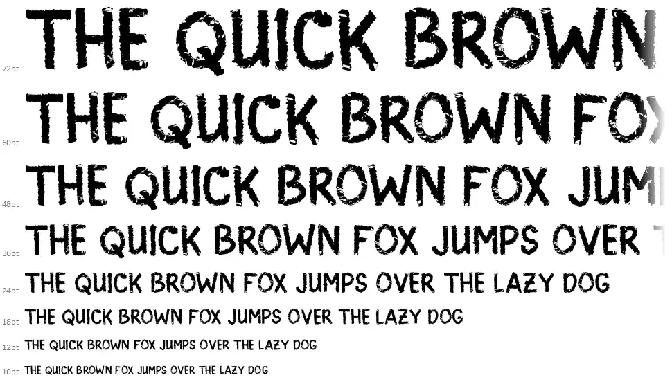 Scary Signfont waterfall