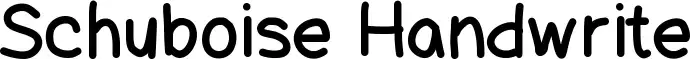 Schuboise Handwrite