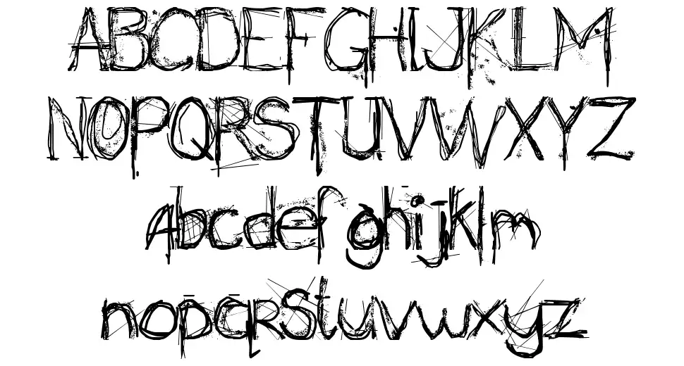 Secret Stickfont specimens