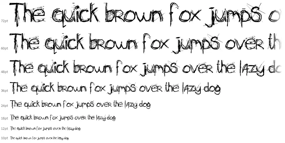 Secret Stickfont waterfall