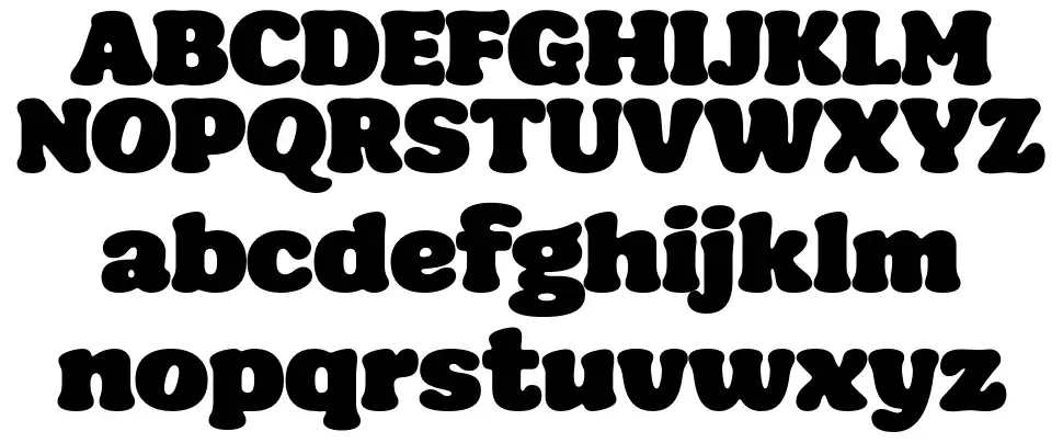 Seventies Sunrisefont specimens