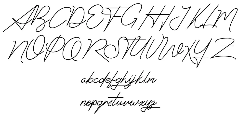 Signatrustfont specimens
