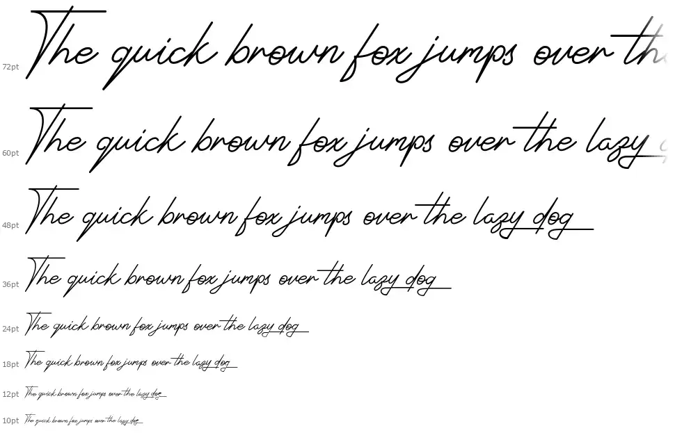 Signatrustfont waterfall
