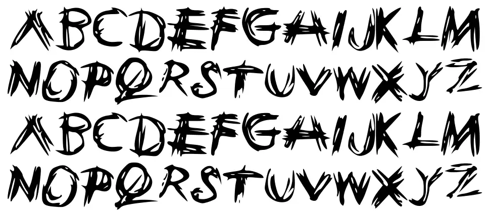 Sketchiefont specimens