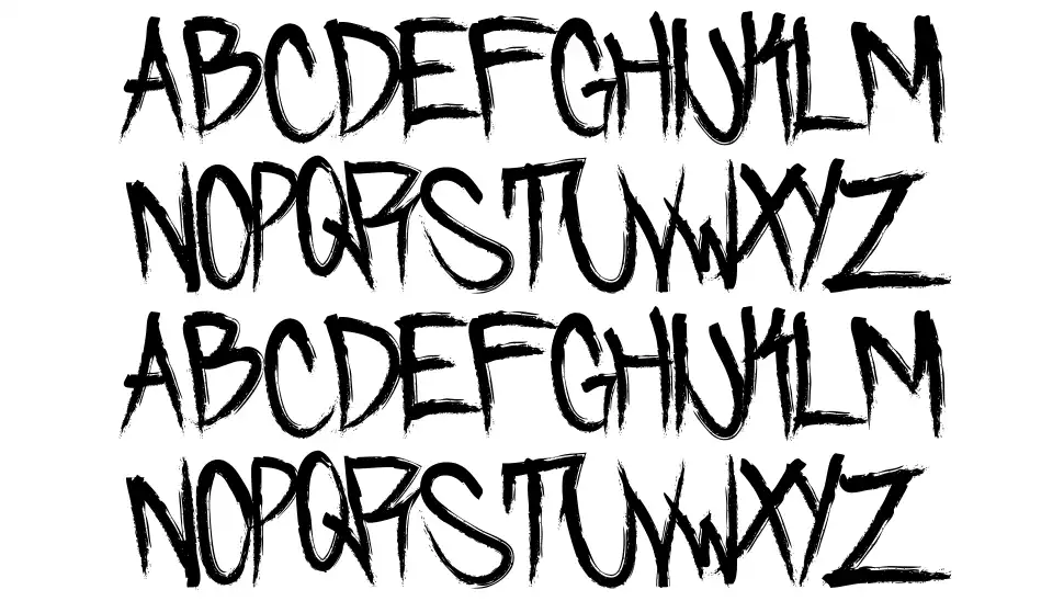Skidmarkedfont specimens