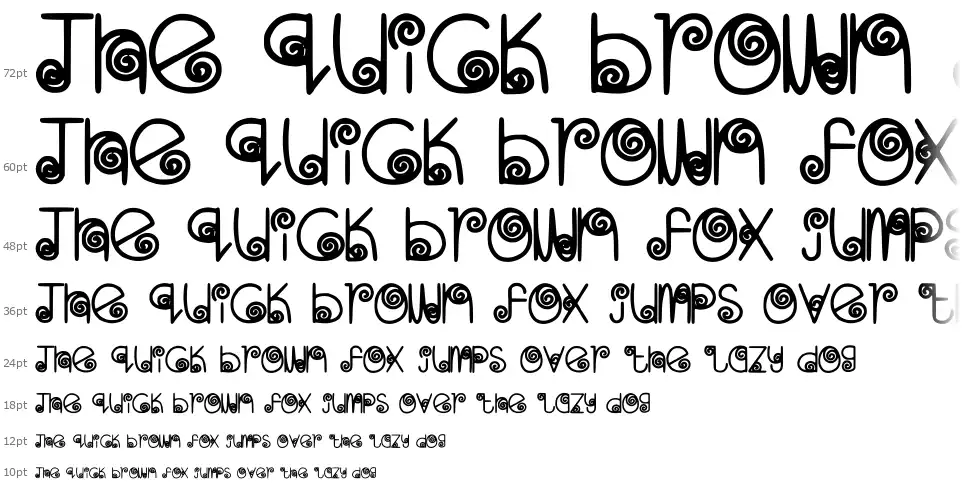 Skinny Navigatorfont waterfall