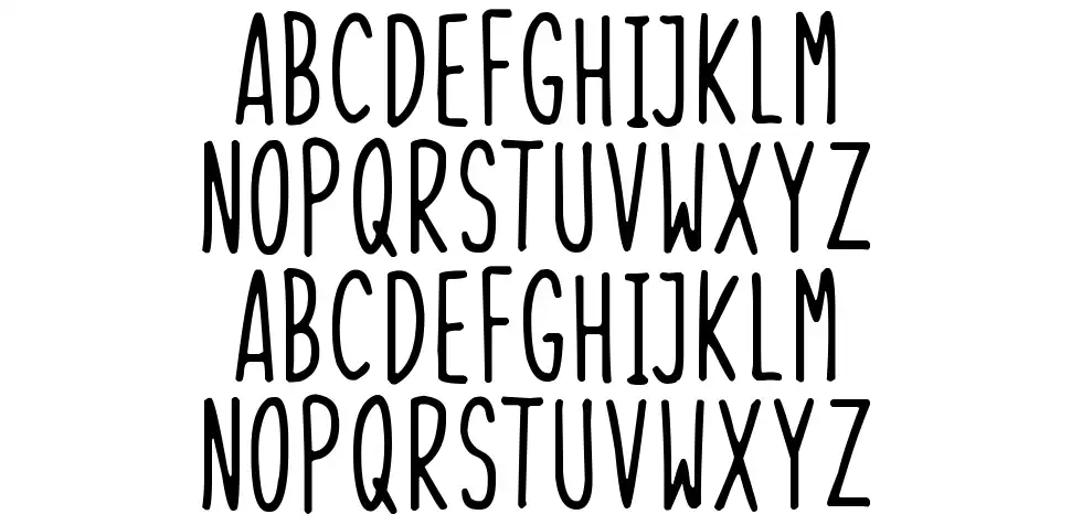 Skinny Thingsfont specimens