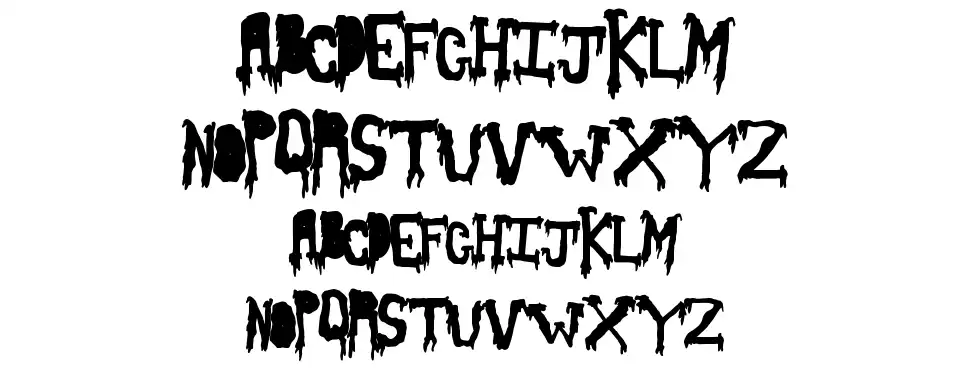 Slash Thirtyfont specimens