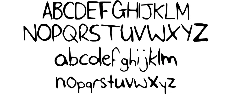 SLF Handwritingfont specimens