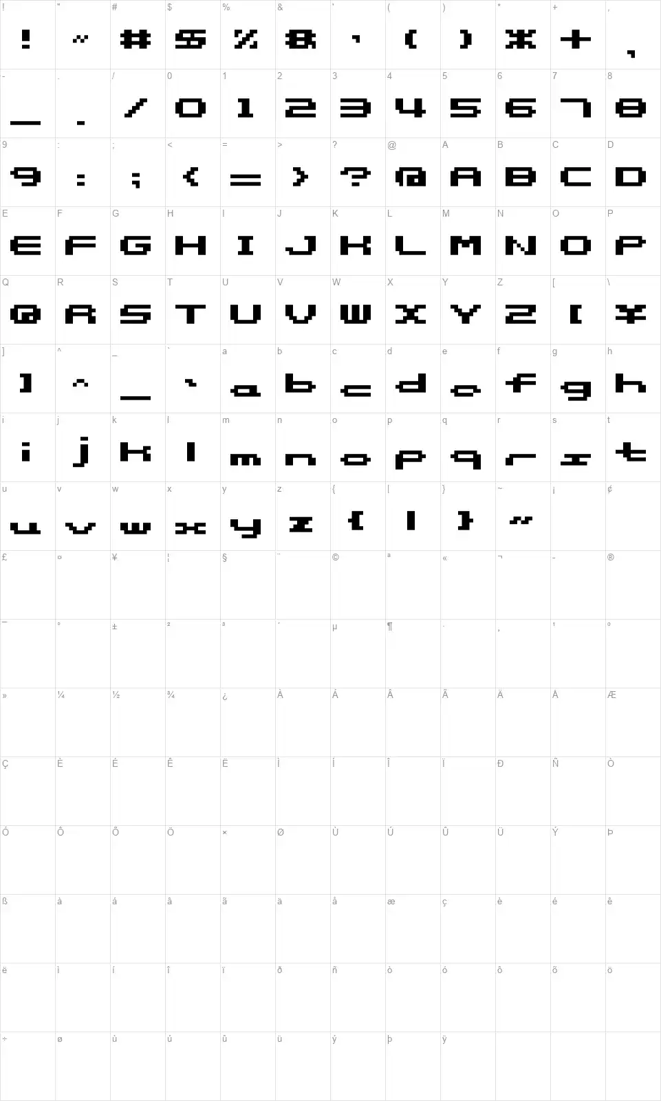 somybmp05_8font character map