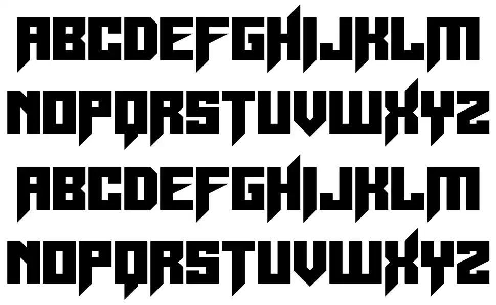Space Shardsfont specimens