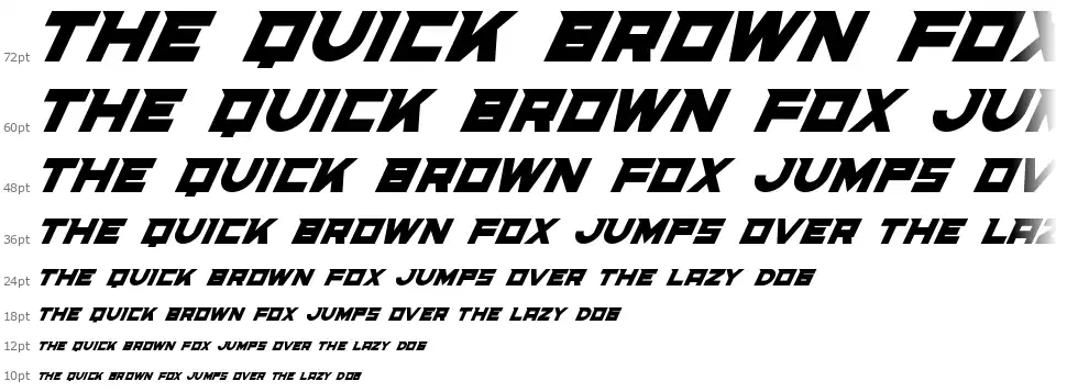 Speed Runfont waterfall