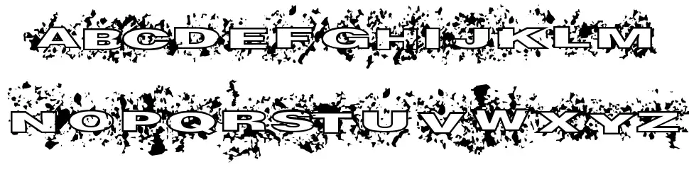 Splatishfont specimens