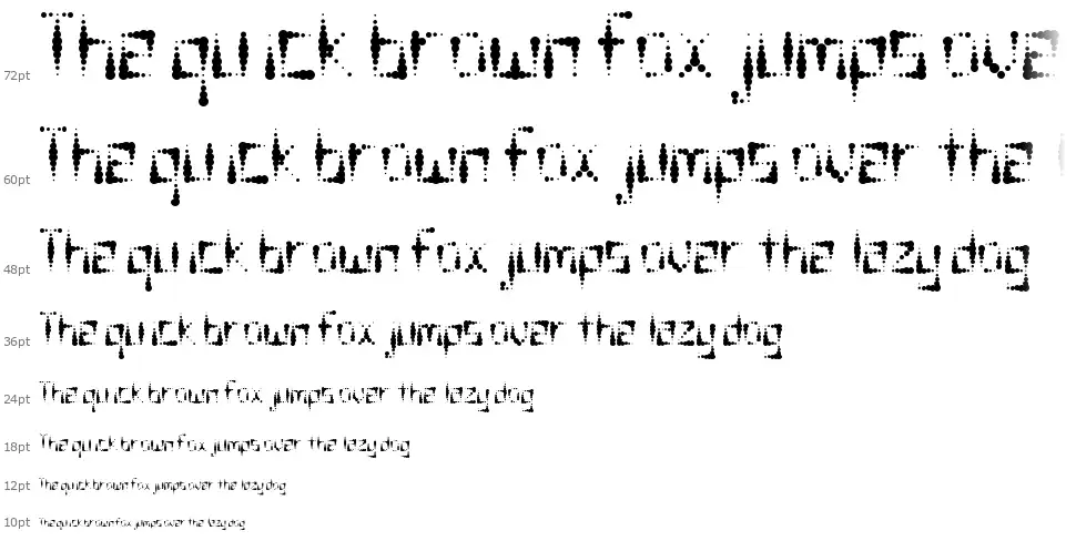 Splotch font waterfall