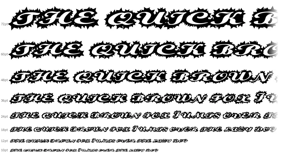 Steller Scriptfont waterfall