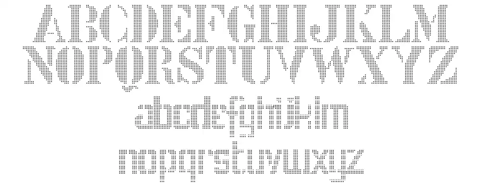 Stencixfont specimens