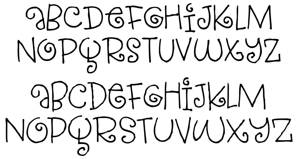 Strawberry Gossipfont specimens