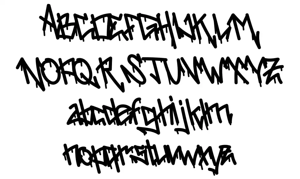 Street Toxicfont specimens