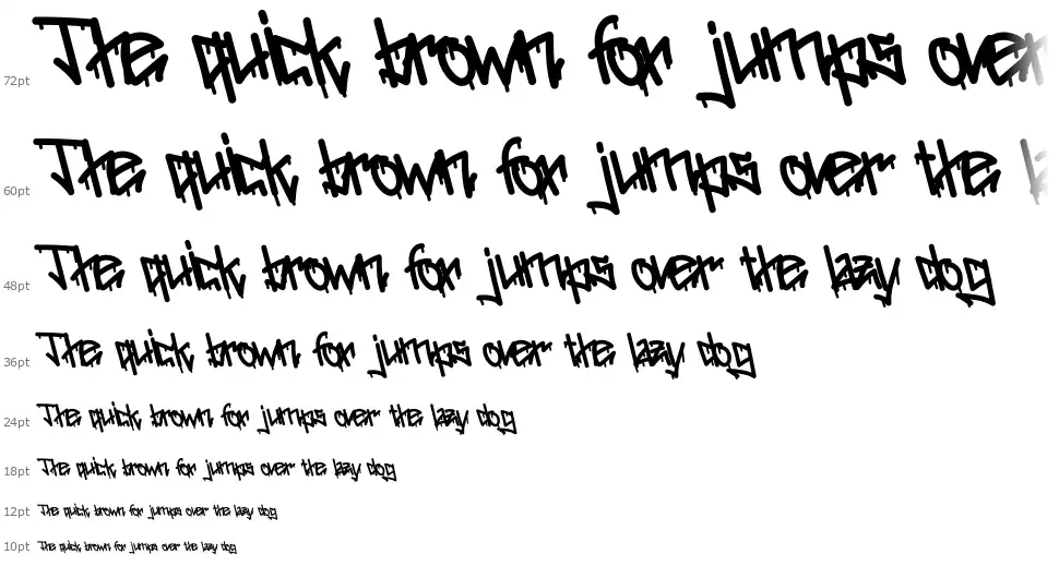 Street Toxicfont waterfall
