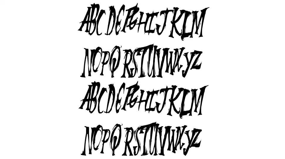 Summer Scarefont specimens