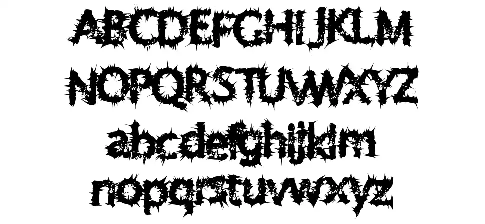 Ten Dimensionalfont specimens