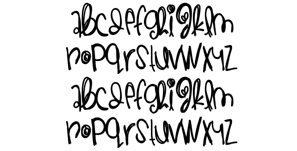 Thankful And Blessedfont specimens