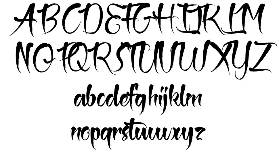 The Black Pearlfont specimens