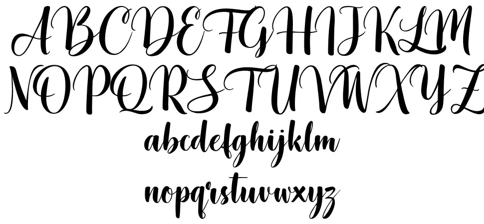 The Blacklightfont specimens