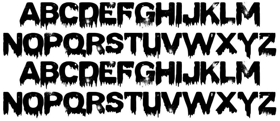 The Death Dogfont specimens