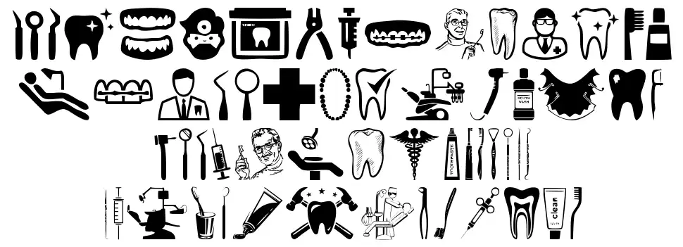 The Dentistfont specimens