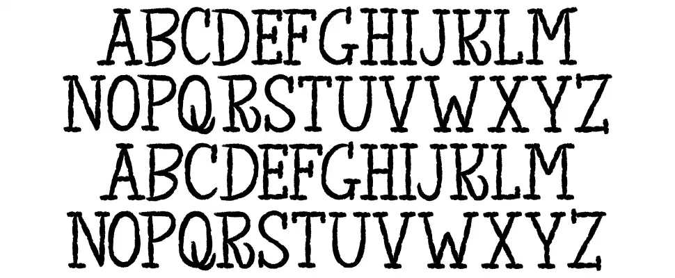 The King of Lost Towelfont specimens
