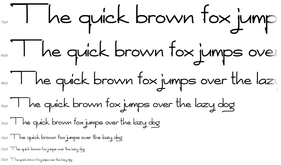 The Lightnessfont waterfall