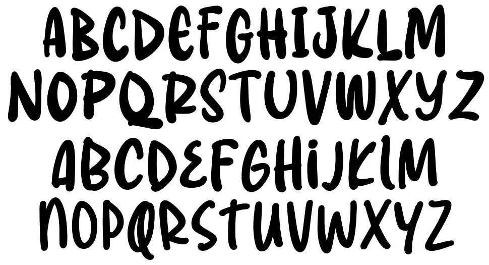 The Mostfont specimens